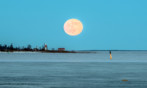 Vollmond über Gåsören